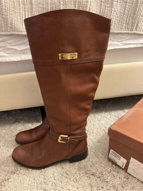 Coach Micha Wide Calf Boot in Chestnut